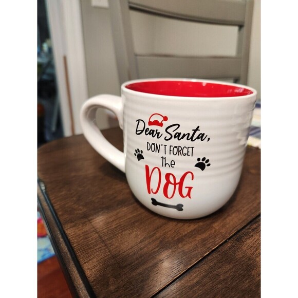 Dear Santa “Don’t Forget The "Dog" Christmas Coffee Mug 16 Oz - Picture 4 of 5